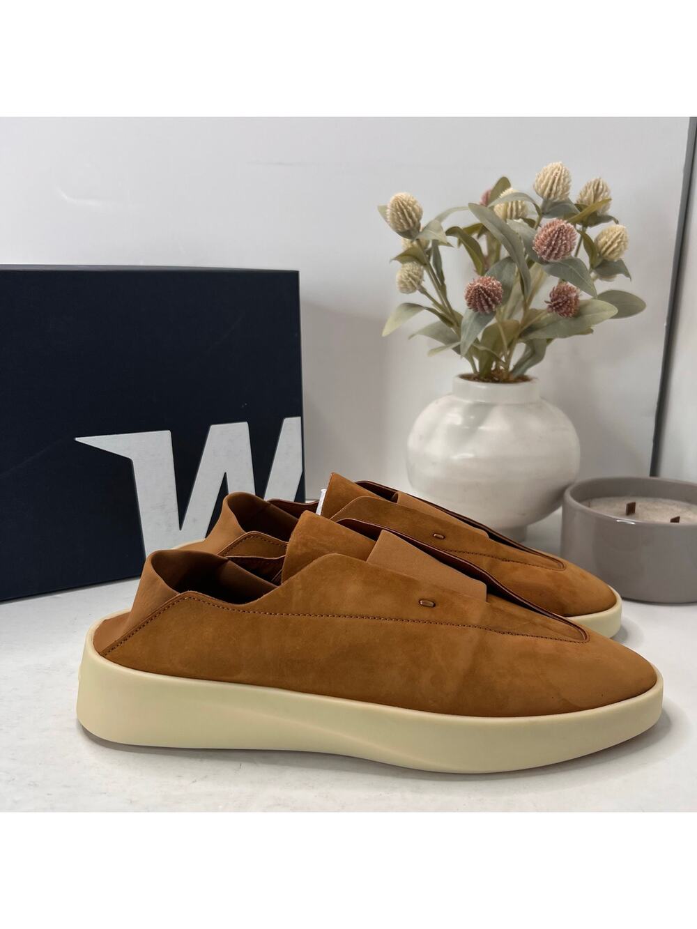 Wolf & Shepherd Shoes Cruise Ace Slip On Sneaker Sandstorm Men 7.5/Women 9 NWB